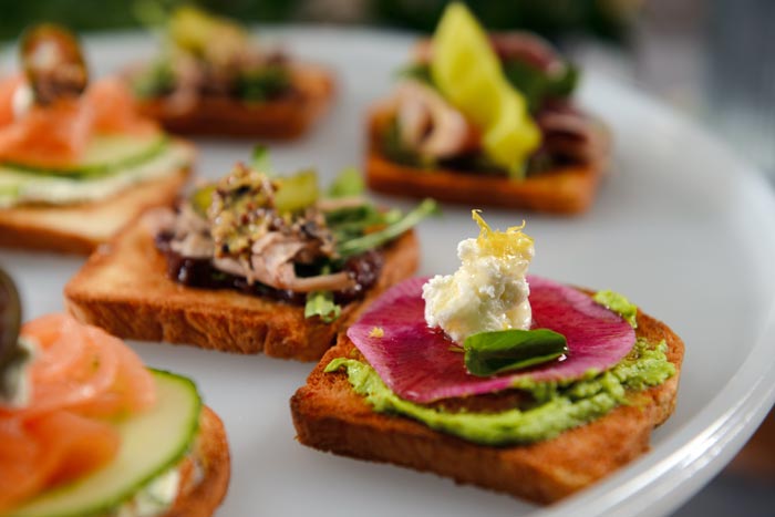 appetizer on tray